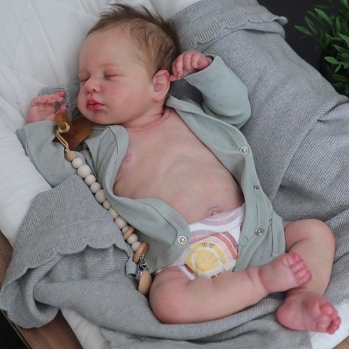 Reborn baby dolls sleeping boy - dolls,