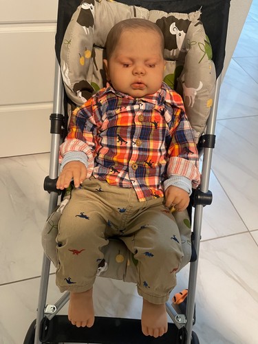Adorable sleeping reborn baby - sleeping,